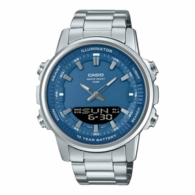 Casio Analog-Digital Sporty Design Stainless Steel Band Watch AMW880D-2A1 AMW-880D-2A1