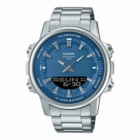 Casio Analog-Digital Sporty Design Stainless Steel Band Watch AMW880D-2A1 AMW-880D-2A1