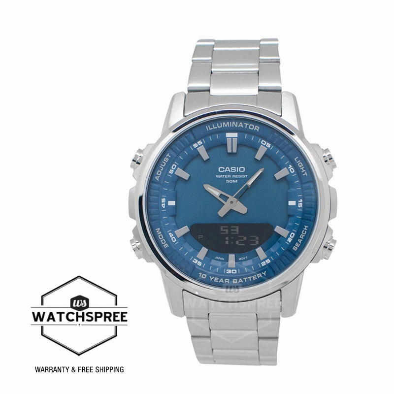 Casio Analog-Digital Sporty Design Stainless Steel Band Watch AMW880D-2A1 AMW-880D-2A1