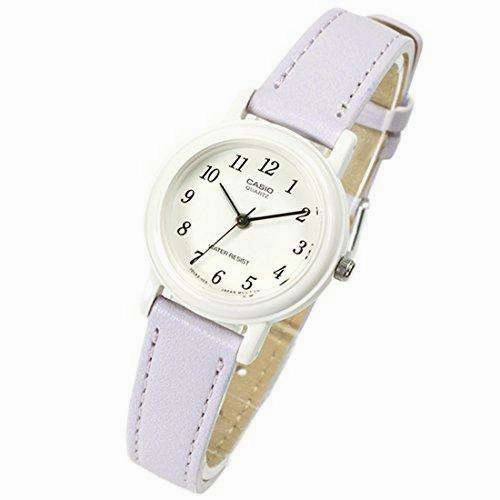 Casio Analog LQ-139L-6B Lilac Leather Strap Women's Watch