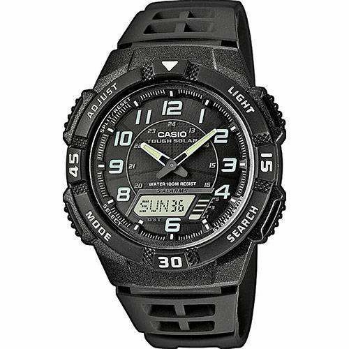 Casio AQ-S800W-1B Black Solar Powered Watch for Men