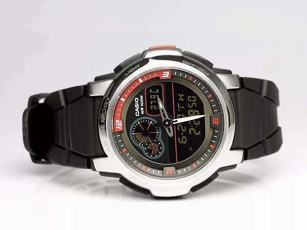 Casio AQF-102W-1BVDF Black Resin Watch for Men