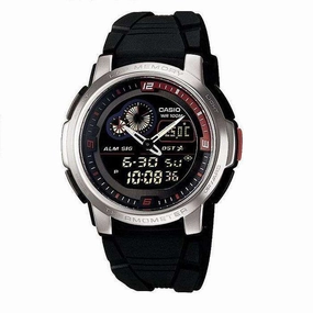 Casio AQF-102W-1BVDF Black Resin Watch for Men