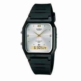 Casio AW-48HE-7AVDF Black Resin Watch for Men and Women