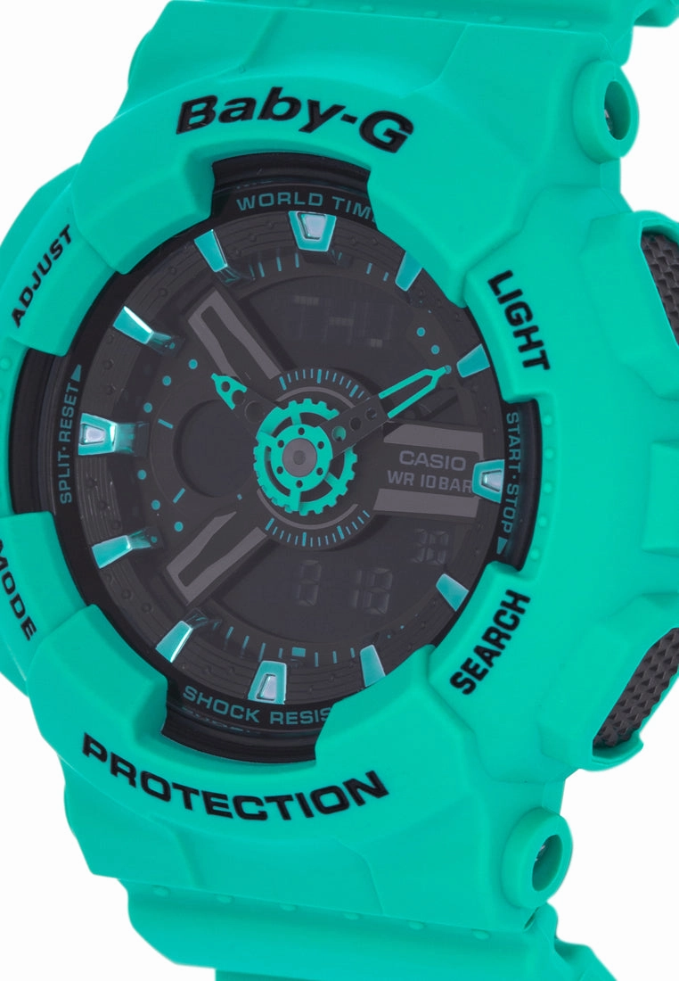 Casio Baby-g BA-111-3A Digital Analog Rubber Strap Watch For Women