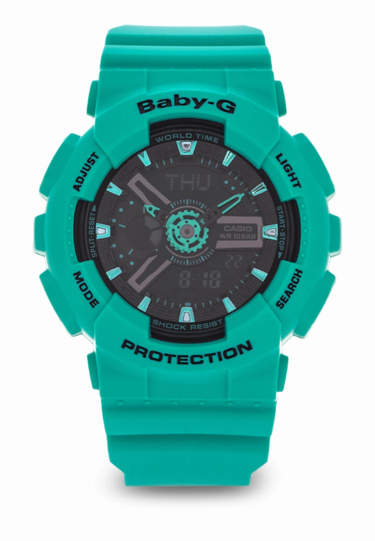 Casio Baby-g BA-111-3A Digital Analog Rubber Strap Watch For Women
