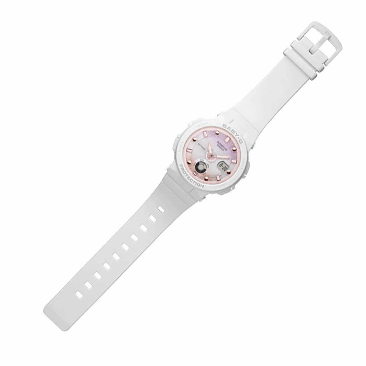 Casio Baby-g BGA-250-7A2 Digital Analog Rubber Strap Watch For Women