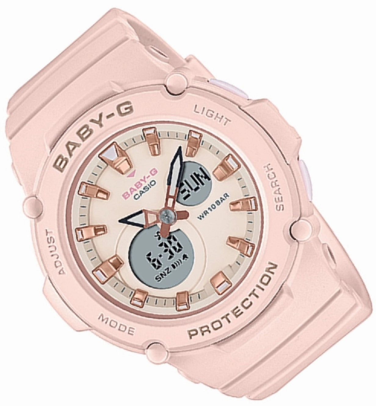 Casio Baby-g BGA-275-4A Digital Analog Rubber Strap Watch For Women