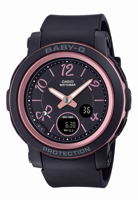 Casio Baby-g BGA-290RA-1A Digital Analog Rubber Strap Watch for Women
