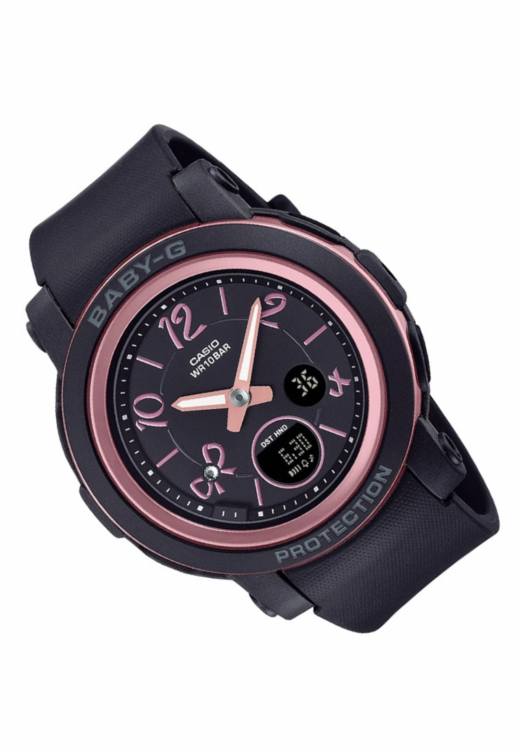 Casio Baby-g BGA-290RA-1A Digital Analog Rubber Strap Watch for Women