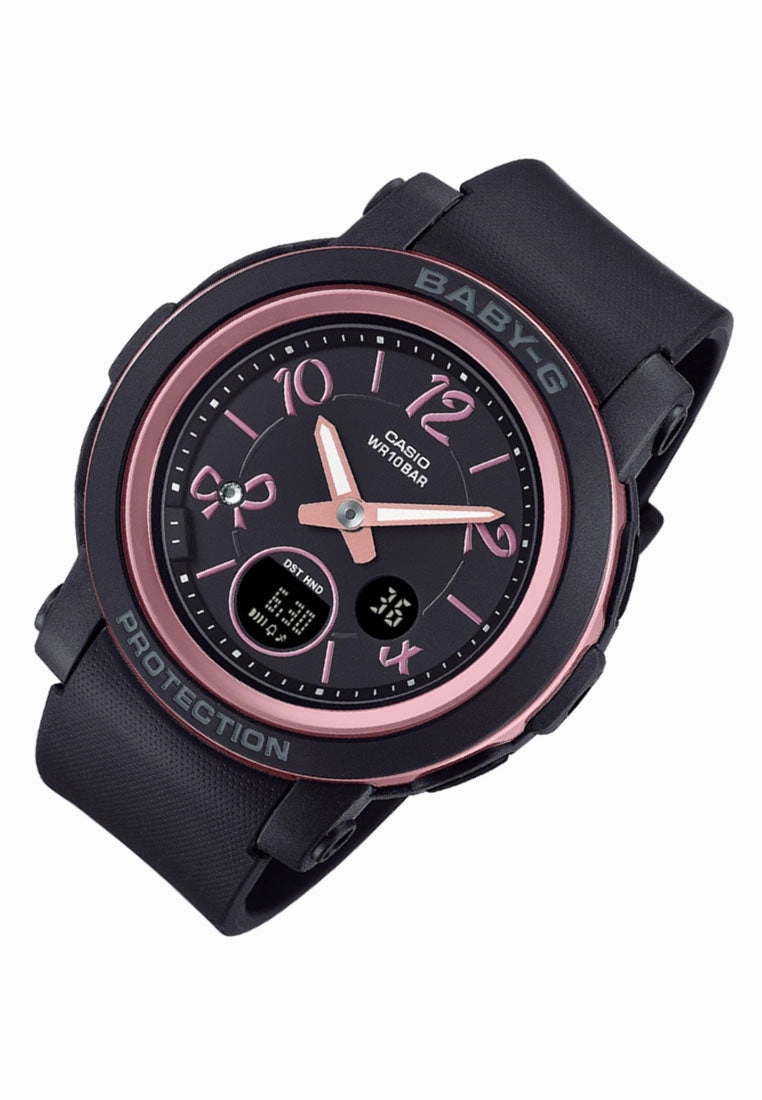 Casio Baby-g BGA-290RA-1A Digital Analog Rubber Strap Watch for Women