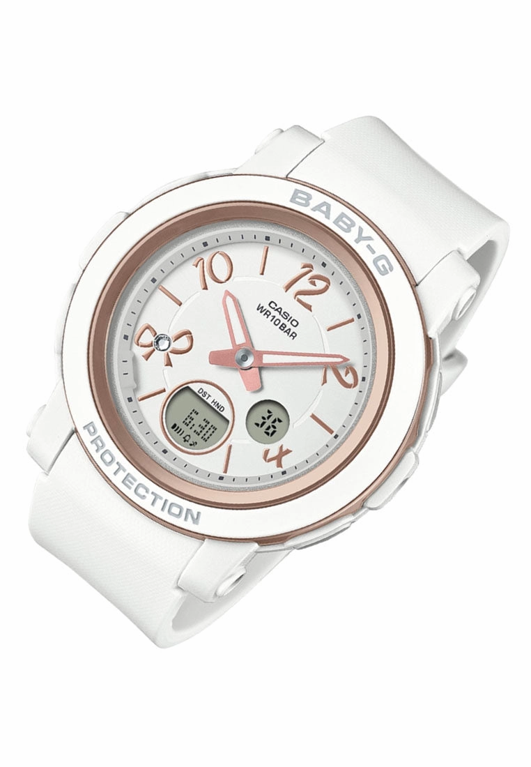 Casio Baby-g BGA-290RA-7A Digital Analog Rubber Strap Watch for Women