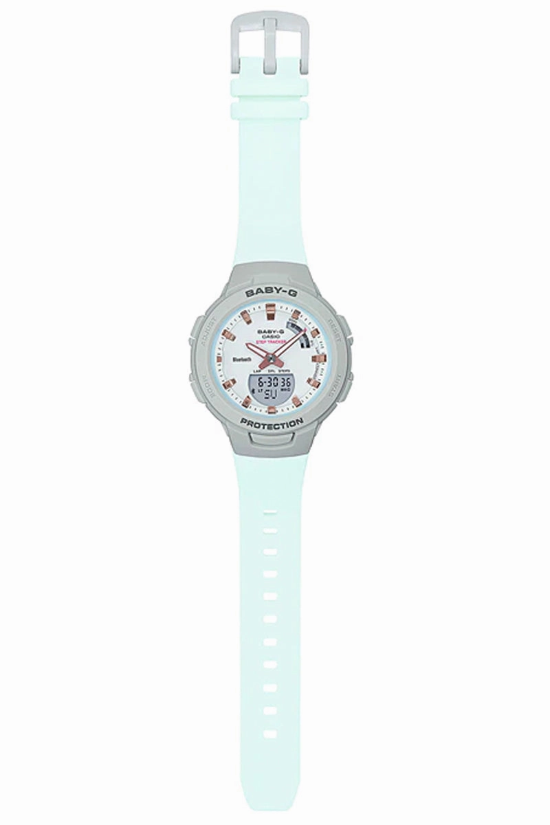 Casio Baby-g BSA-B100MC-8A Bluetooth Digital Analog Rubber Strap Watch For Women