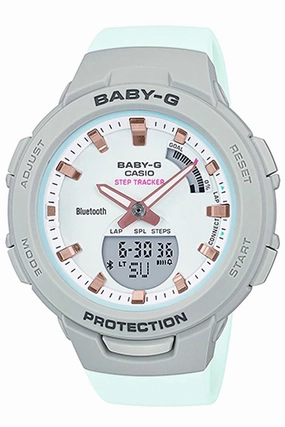Casio Baby-g BSA-B100MC-8A Bluetooth Digital Analog Rubber Strap Watch For Women