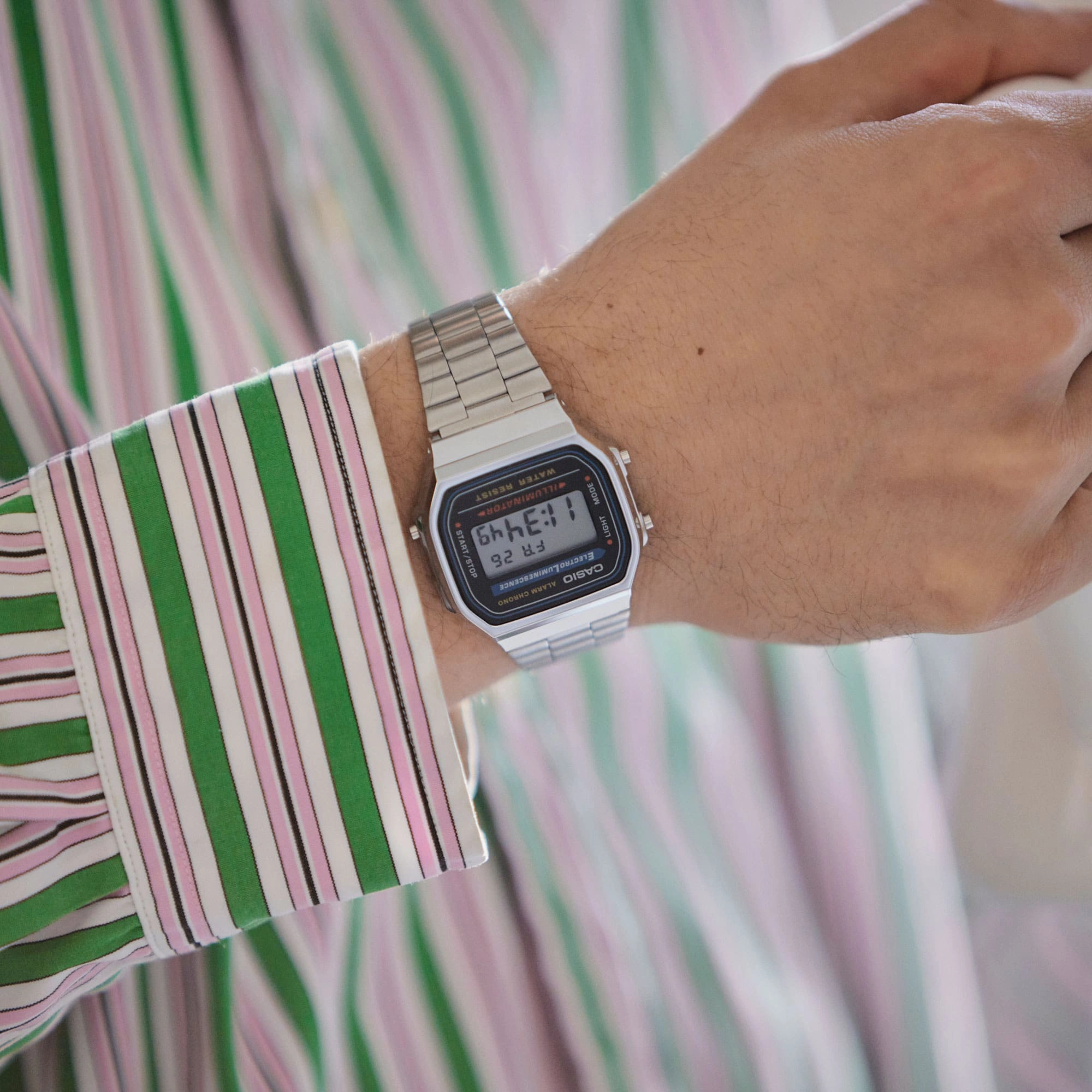 Casio Classic Digital Stainless Steel Watch A168WA-1