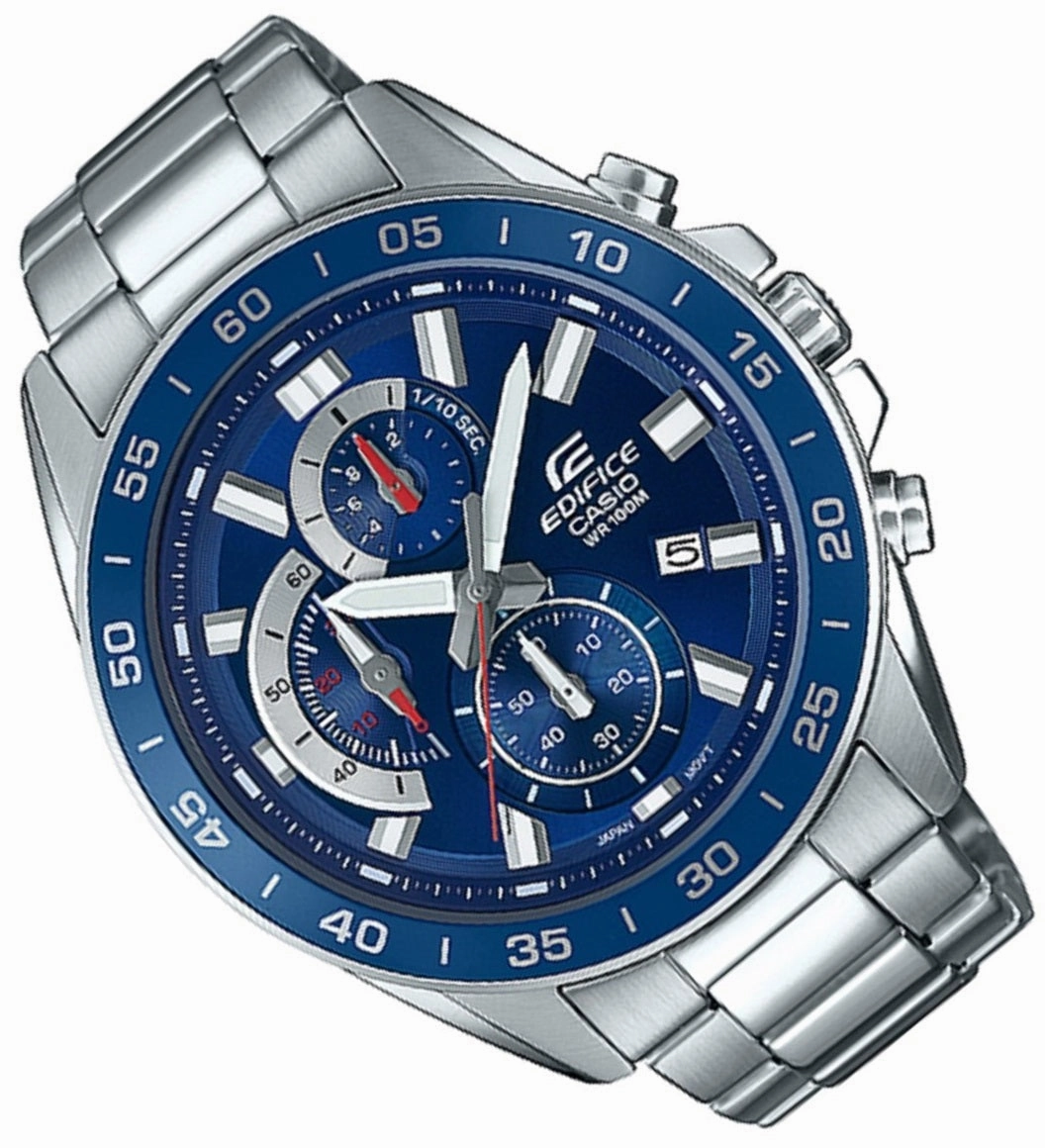 Casio Edifice EFV-550D-2A Chronograph Stainless Steel Strap Watch For Men