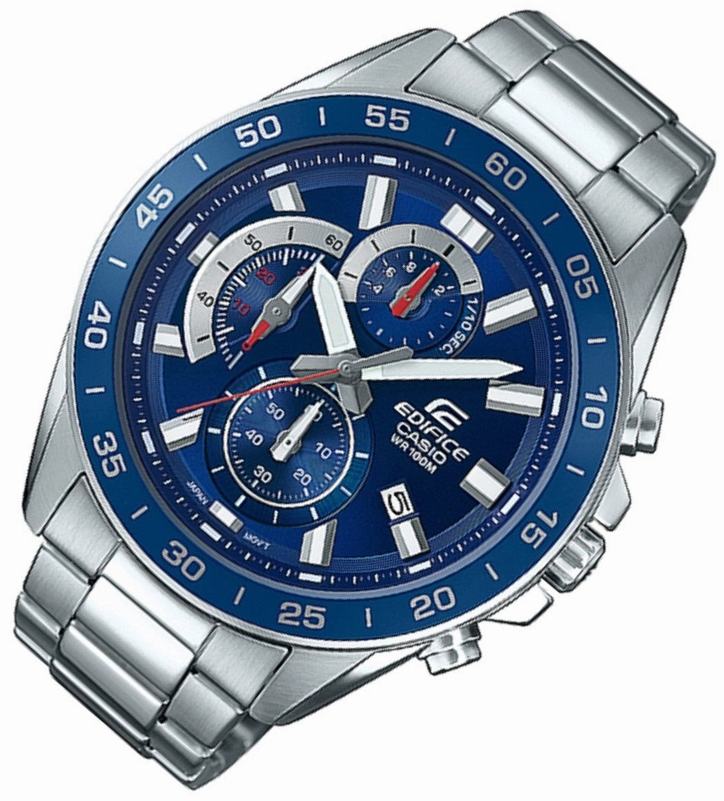 Casio Edifice EFV-550D-2A Chronograph Stainless Steel Strap Watch For Men