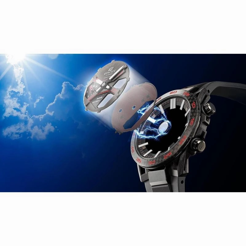 CASIO EDIFICE WINDFLOW MENS 100M BLUETOOTH SOLAR - ECB-2200RC-1A3DF