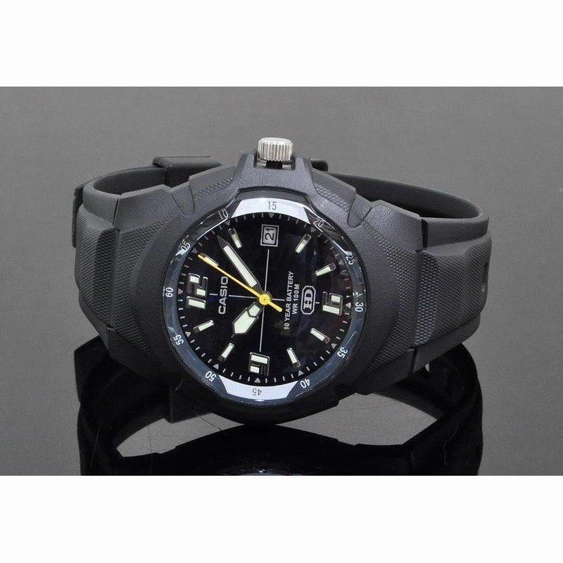Casio Enticer MW-600F-2AVDF Black Resin Strap Analog Men's Watch