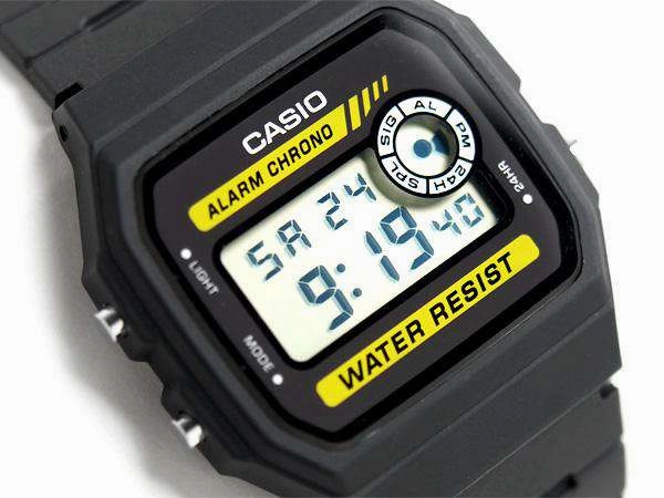 Casio F-94WA-9DG Black Resin Watch for Men and Women