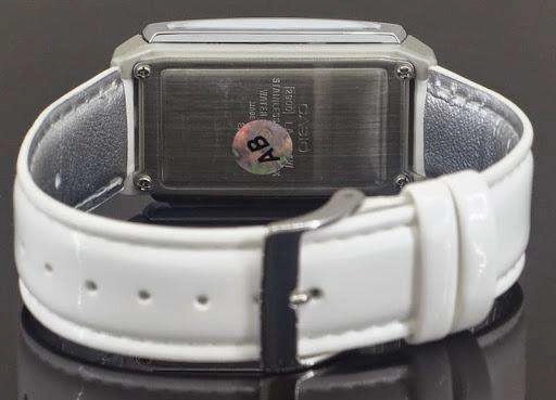 Casio Futurist LA-201WBL-7A White Leather Strap for Women
