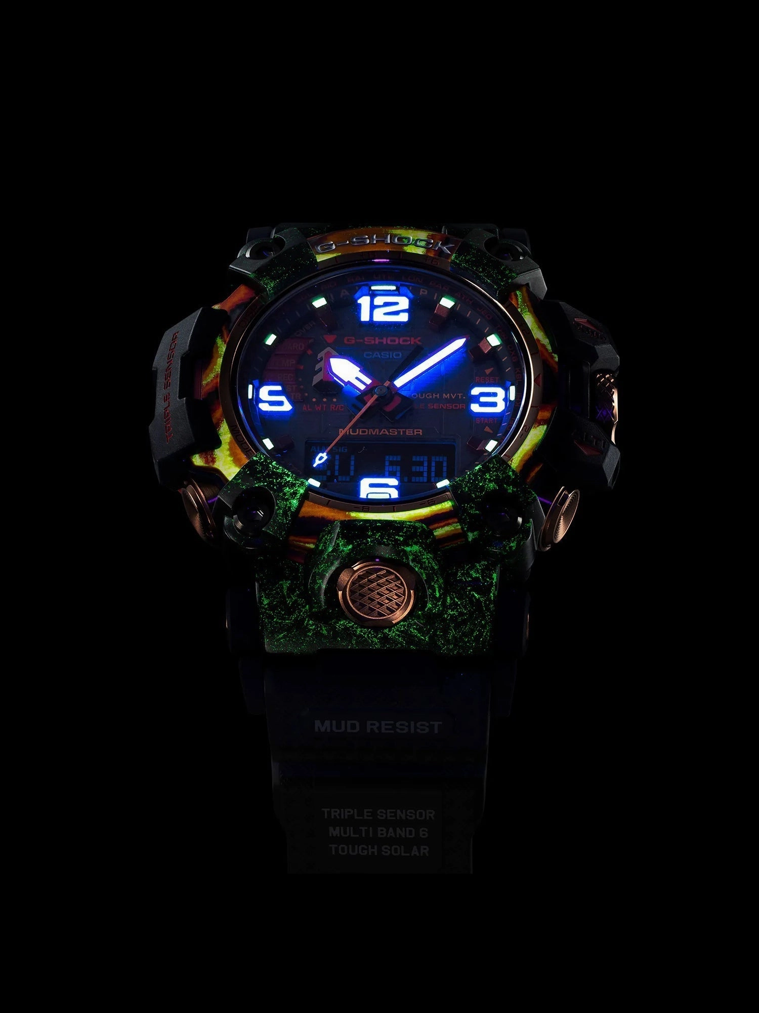 Casio G-Shock 40th Anniversary MUDMASTER SOLAR FLARE Limited Edition Watch GWG2040FR-1A