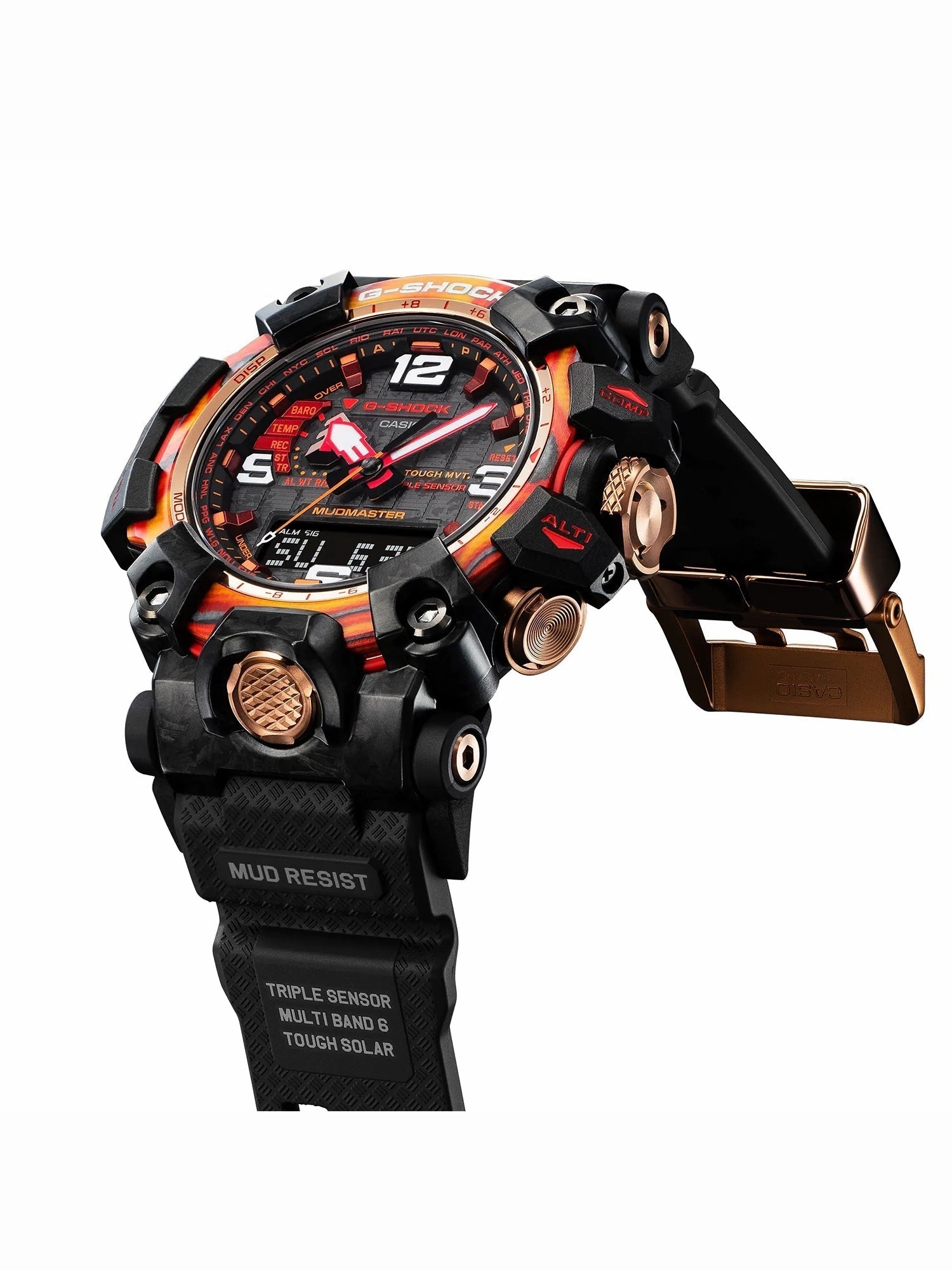 Casio G-Shock 40th Anniversary MUDMASTER SOLAR FLARE Limited Edition Watch GWG2040FR-1A