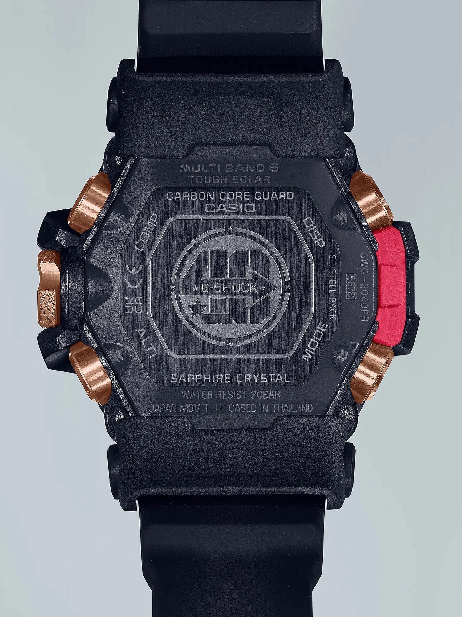 Casio G-Shock 40th Anniversary MUDMASTER SOLAR FLARE Limited Edition Watch GWG2040FR-1A