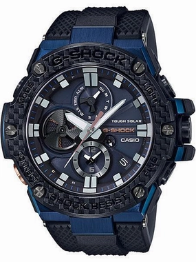 Casio G-Shock G-Steel Bluetooth Carbon Fiber Mens Watch GSTB100XB-2A