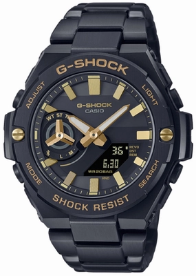Casio G-shock G-steel GST-B500BD-1A9 Solar Digital Analog Stainless Steel Strap Watch for Men