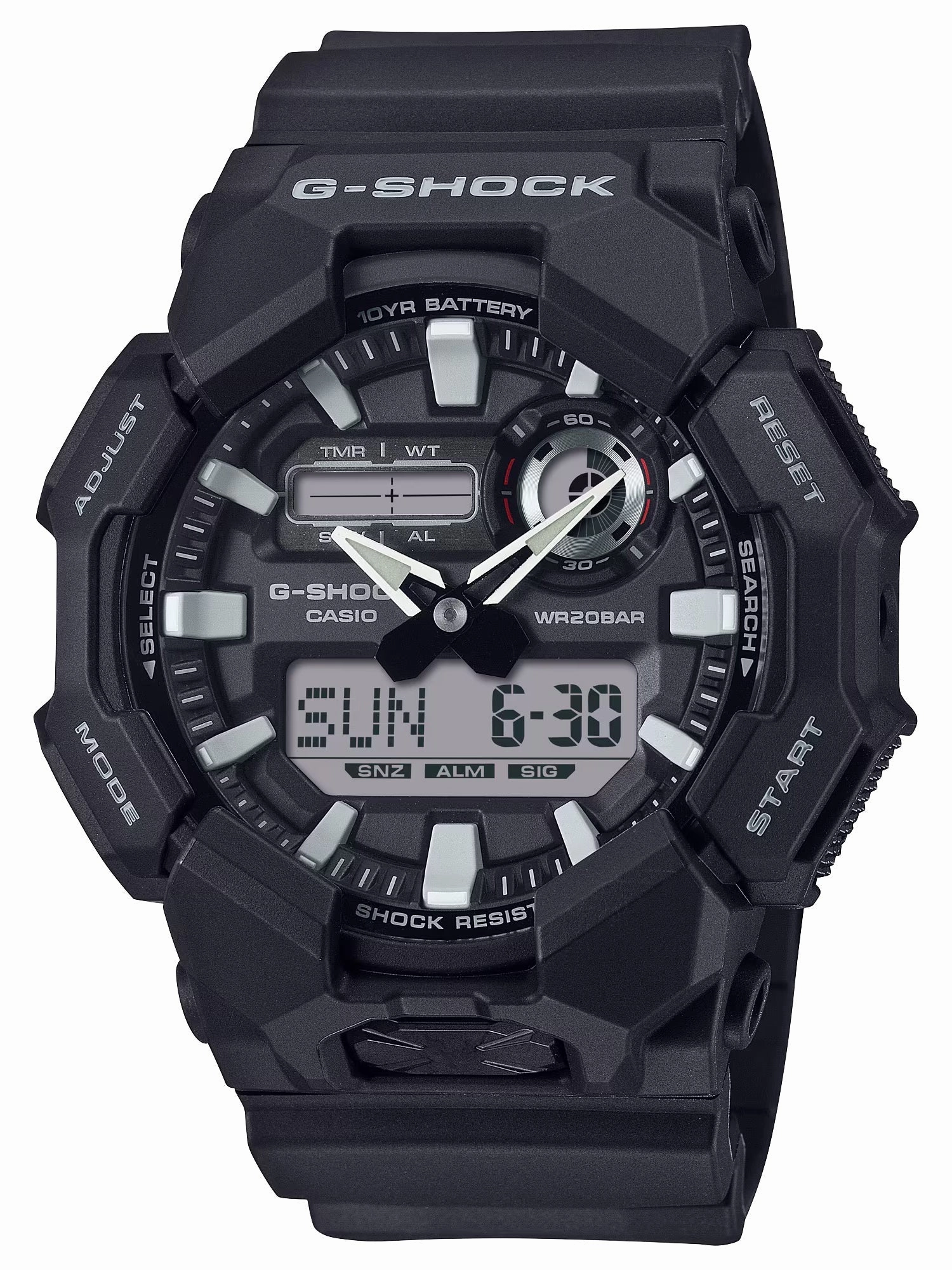 Casio G-Shock GA010-1A Bio-Resin High-Brightness LED Black Mens Watch