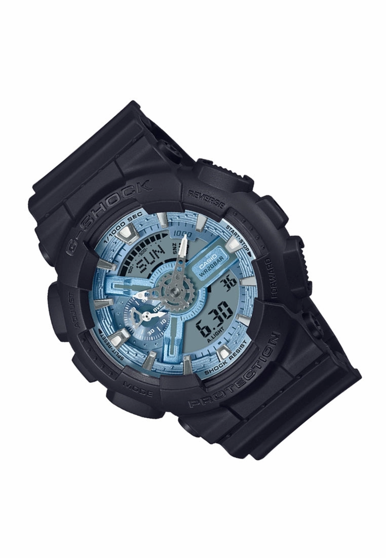 Casio G-shock GA-110CD-1A2 Digital Analog Rubber Strap Watch For Men