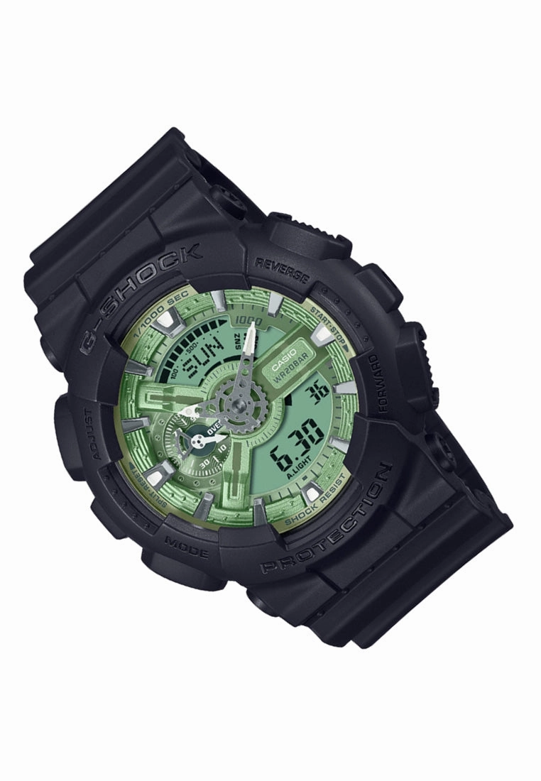 Casio G-shock GA-110CD-1A3 Digital Analog Rubber Strap Watch For Men