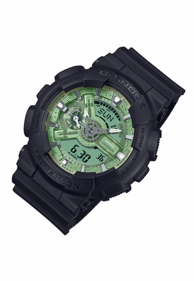 Casio G-shock GA-110CD-1A3 Digital Analog Rubber Strap Watch For Men