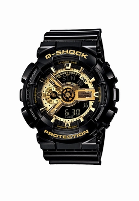 Casio G-shock GA-110GB-1ADR Digital Analog Rubber Strap Watch For Men
