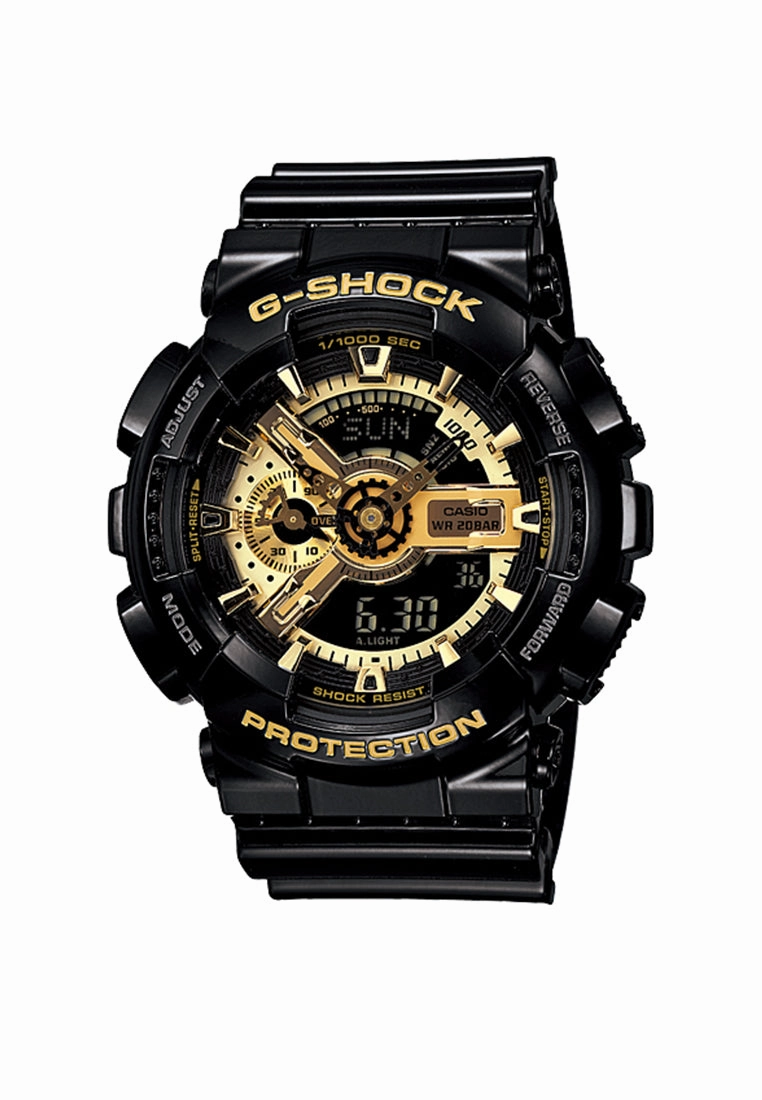 Casio G-shock GA-110GB-1ADR Digital Analog Rubber Strap Watch For Men
