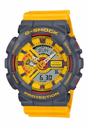 Casio G-shock GA-110Y-9A Digital Analog Rubber Strap Watch For Men