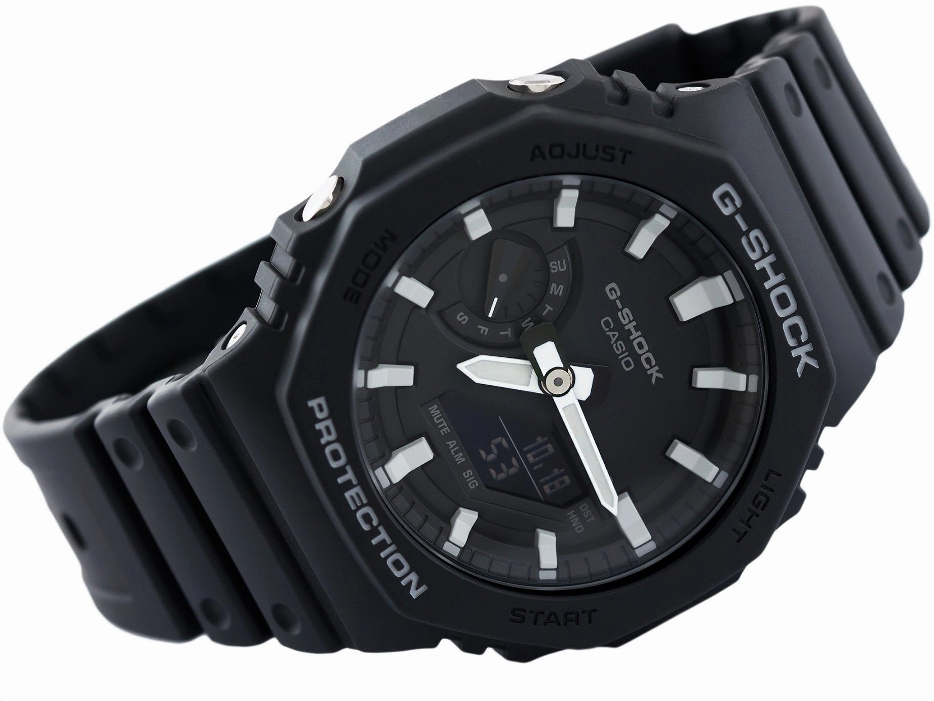 Casio G-shock GA-2100-1A Digital Analog Rubber Strap Watch For Men