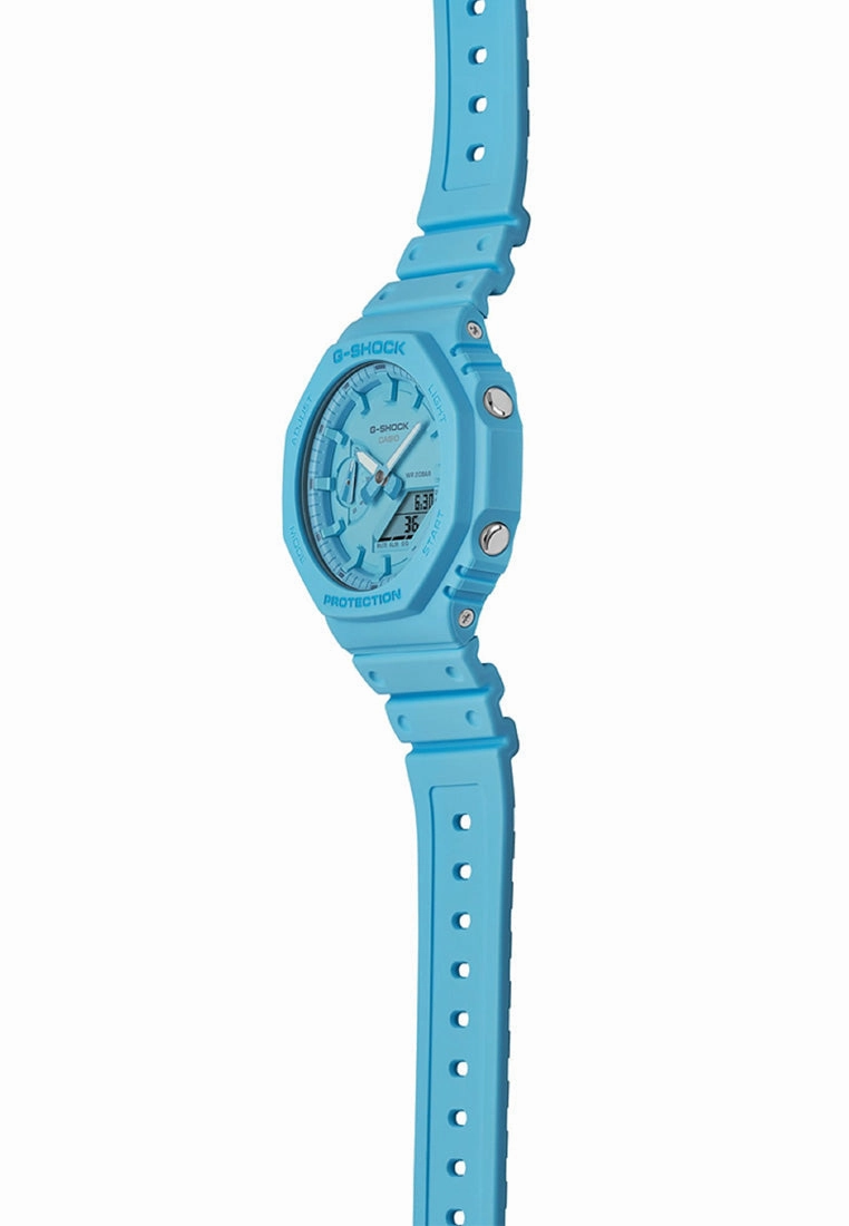 Casio G-shock GA-2100-2A2 Digital Analog Rubber Strap Watch For Men