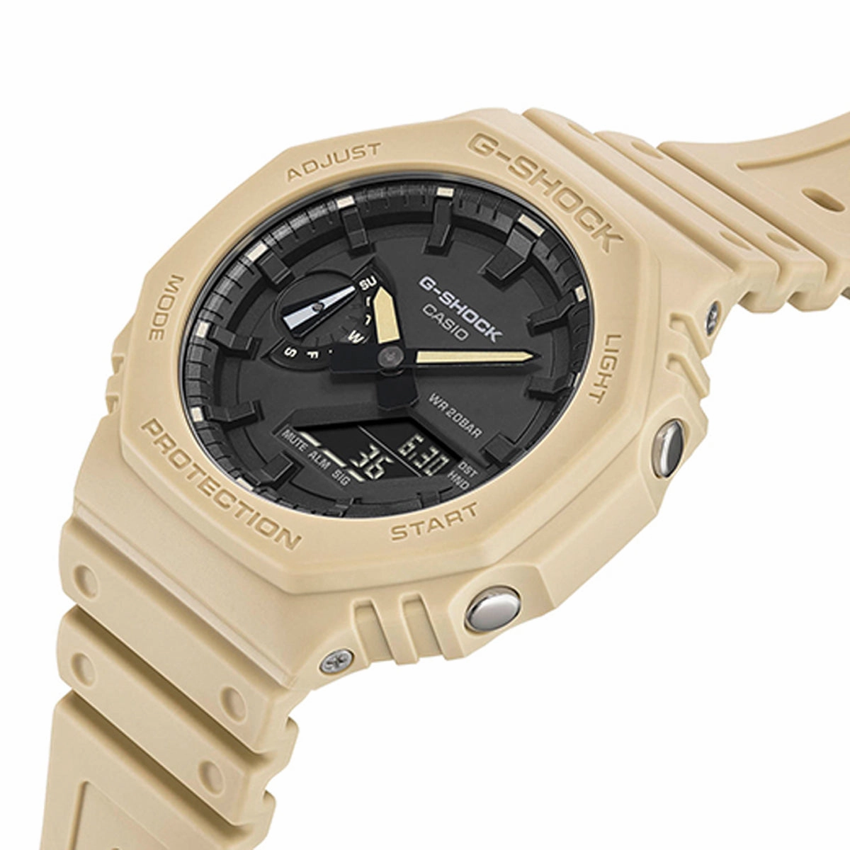 Casio G-shock GA-2100-5A Digital Analog Rubber Strap Watch For Men
