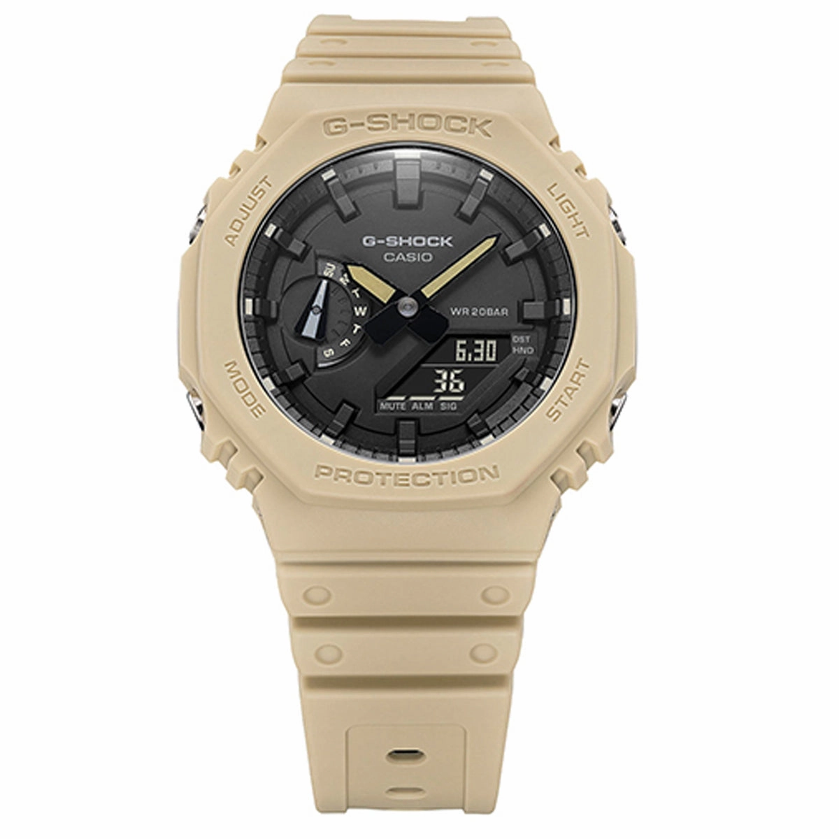 Casio G-shock GA-2100-5A Digital Analog Rubber Strap Watch For Men