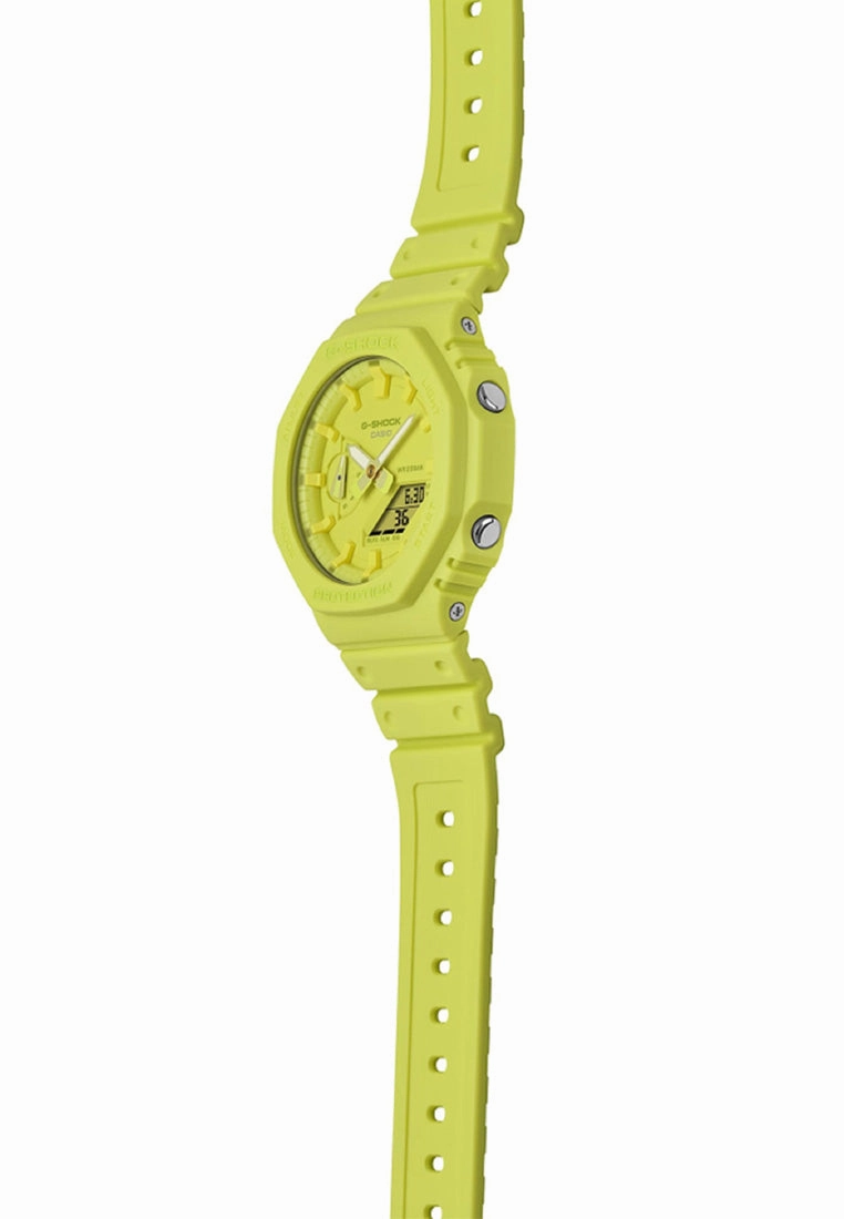 Casio G-shock GA-2100-9A9 Digital Analog Rubber Strap Watch For Men