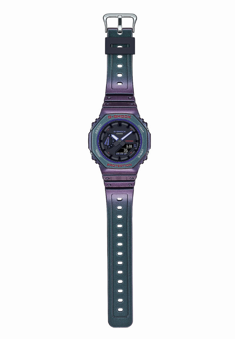 Casio G-shock GA-2100AH-6A Digital Analog Rubber Strap Watch For Men