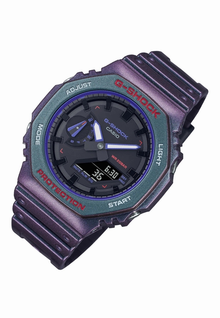 Casio G-shock GA-2100AH-6A Digital Analog Rubber Strap Watch For Men
