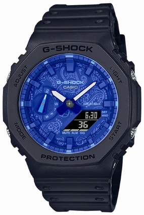 Casio G-shock GA-2100BP-1A Digital Analog Rubber Strap Watch For Men