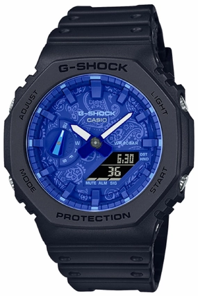 Casio G-shock GA-2100BP-1A Digital Analog Rubber Strap Watch For Men