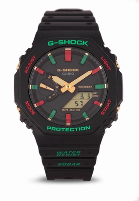 Casio G-shock GA-2100TH-1A Digital Analog Rubber Strap Watch For Men