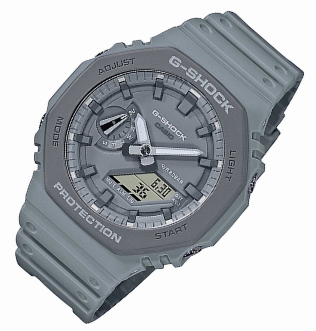 Casio G-shock GA-2110ET-8ADR Digital Analog Rubber Strap Watch For Men