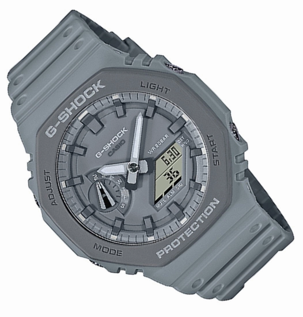 Casio G-shock GA-2110ET-8ADR Digital Analog Rubber Strap Watch For Men