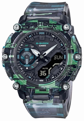 Casio G-shock GA-2200NN-1A Digital Analog Rubber Strap Watch For Men